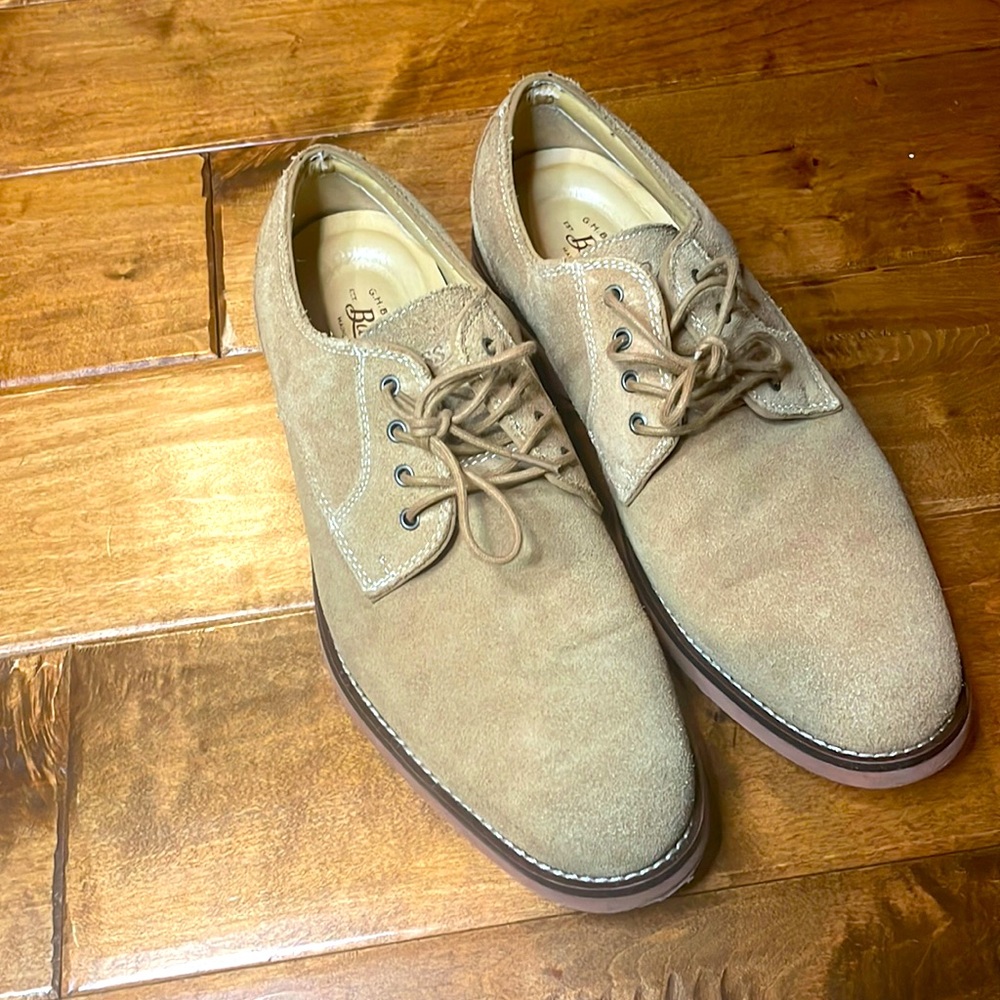 Bass Tan Sued Dress Shoes size 9
